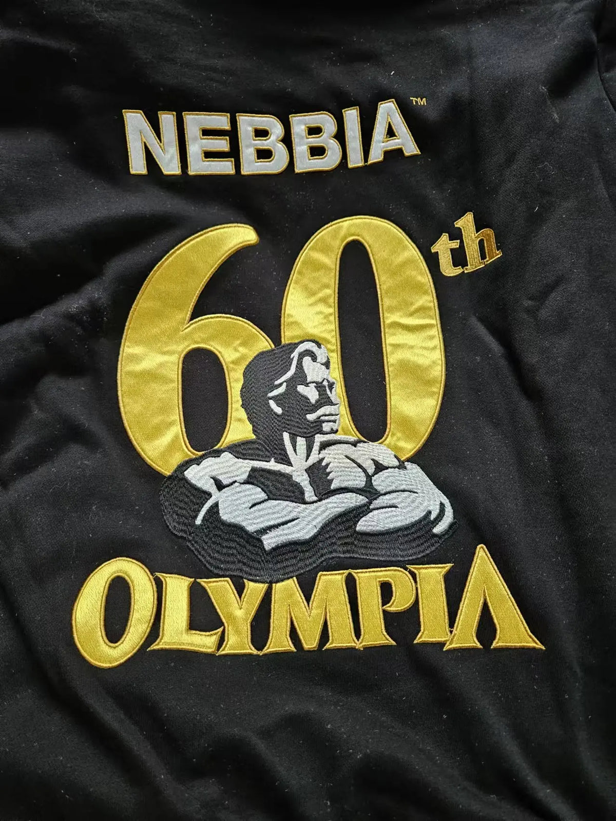 2025 Latest 60th Anniversary Olympia Embroidered Hoodie Sweater Fitness Bodybuilding Athlete