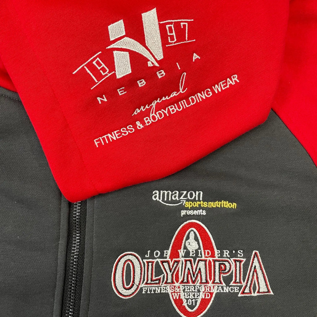 2025 Latest 60th Anniversary Olympia Embroidered Hoodie Sweater Fitness Bodybuilding Athlete